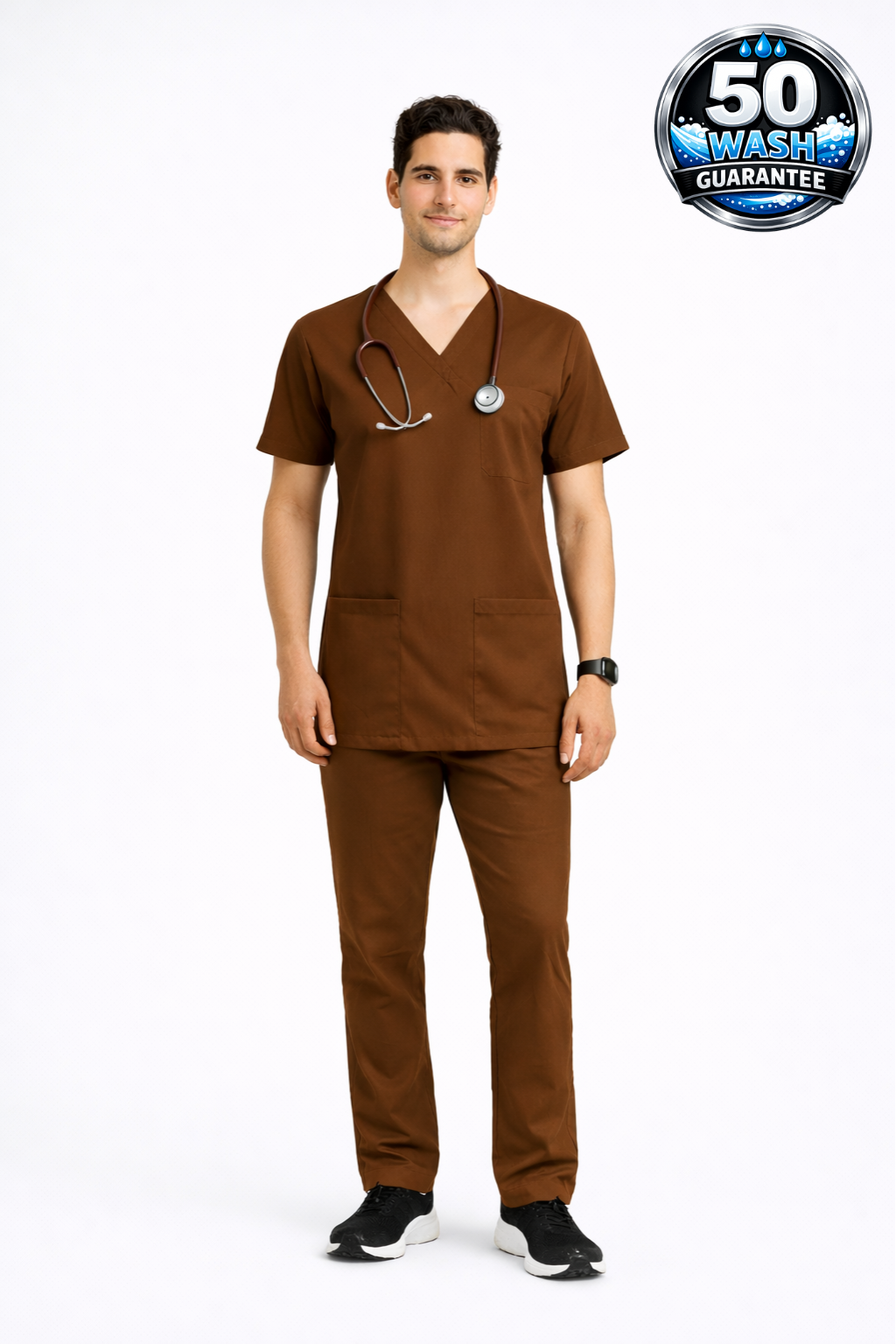 5-Pocket Scrub Suit – Wine