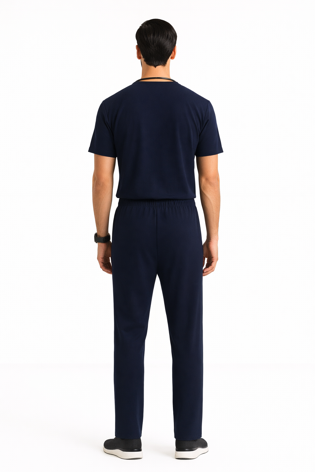5-Pocket Scrub Suit in Navy Blue