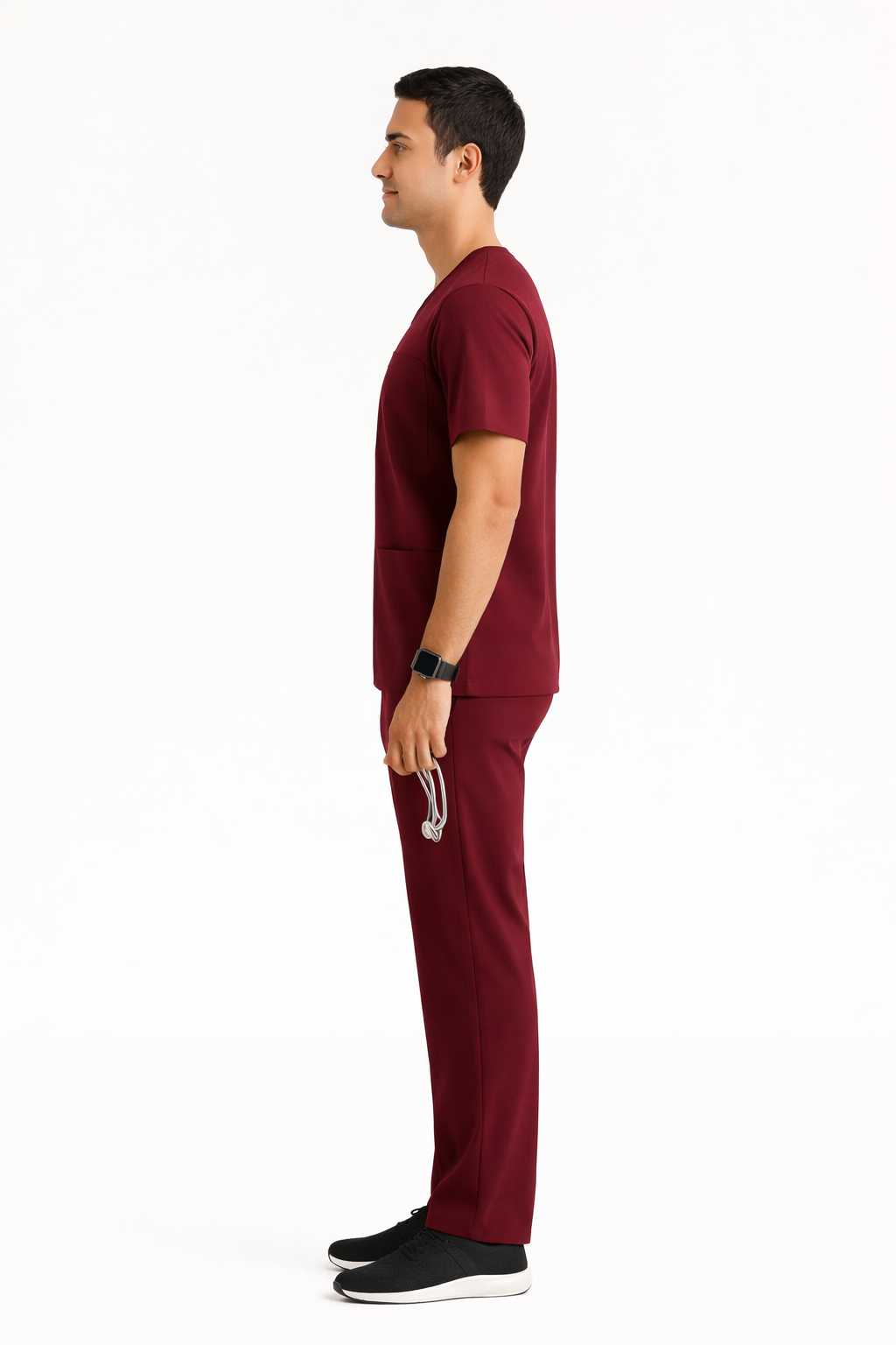 5-Pocket Scrub Suit – Maroon