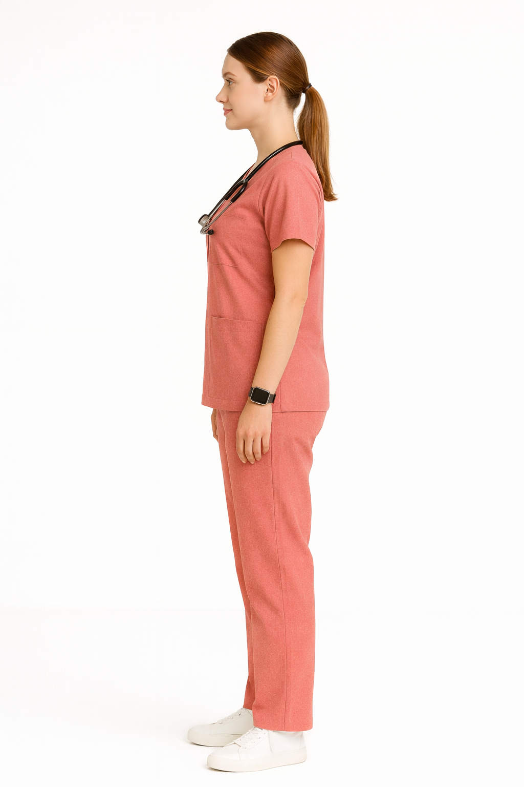 5-Pocket Scrub Suit in Pink