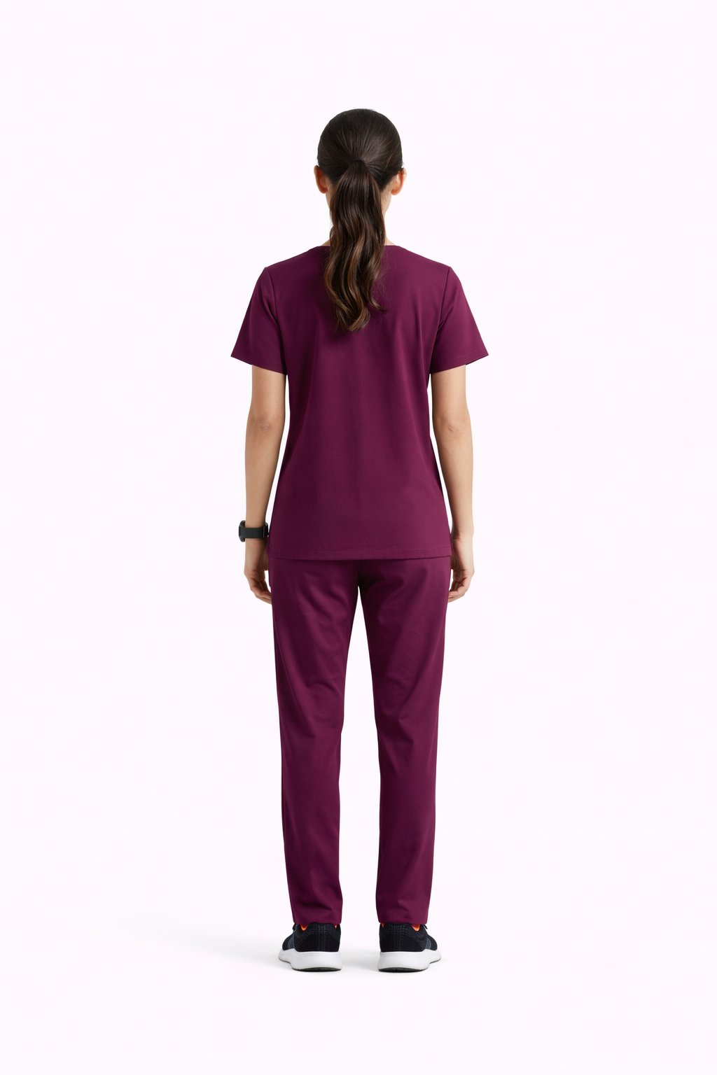 5-Pocket Scrub Suit – Wine