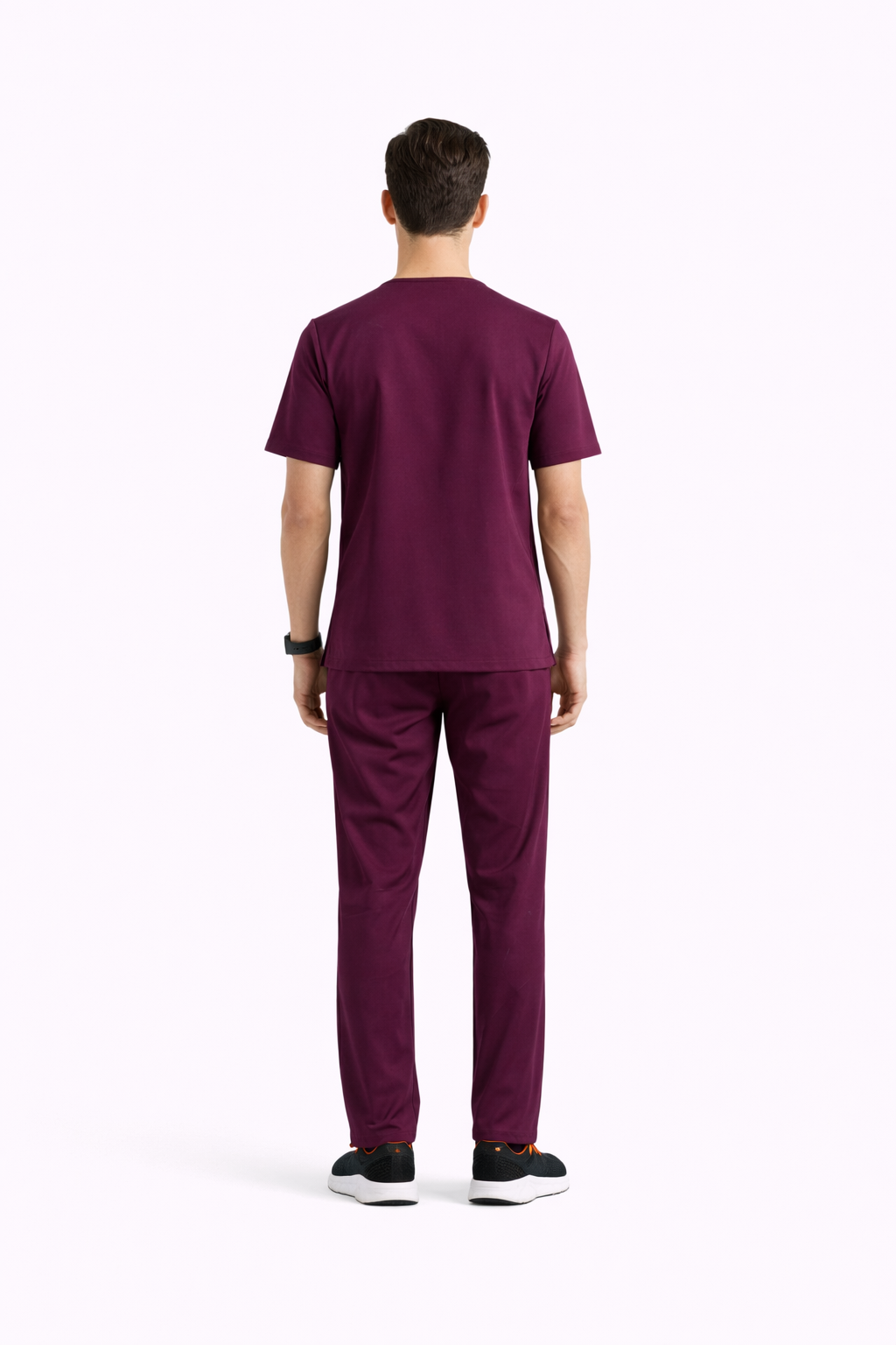 5-Pocket Scrub Suit – Wine