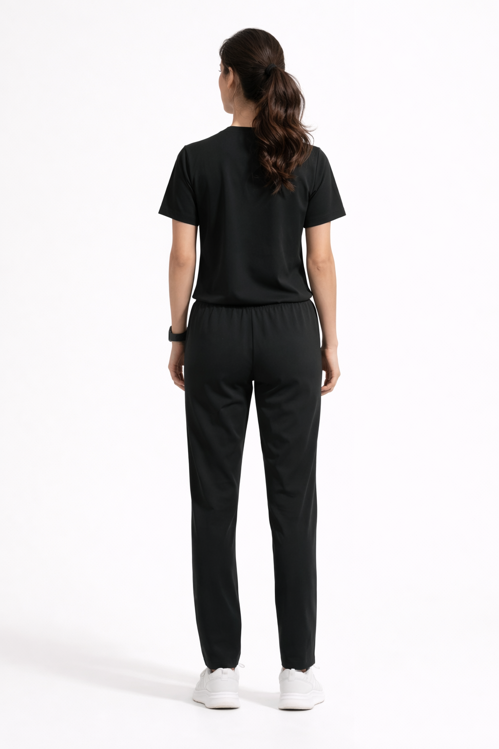 5-Pocket Scrub Suit in Black