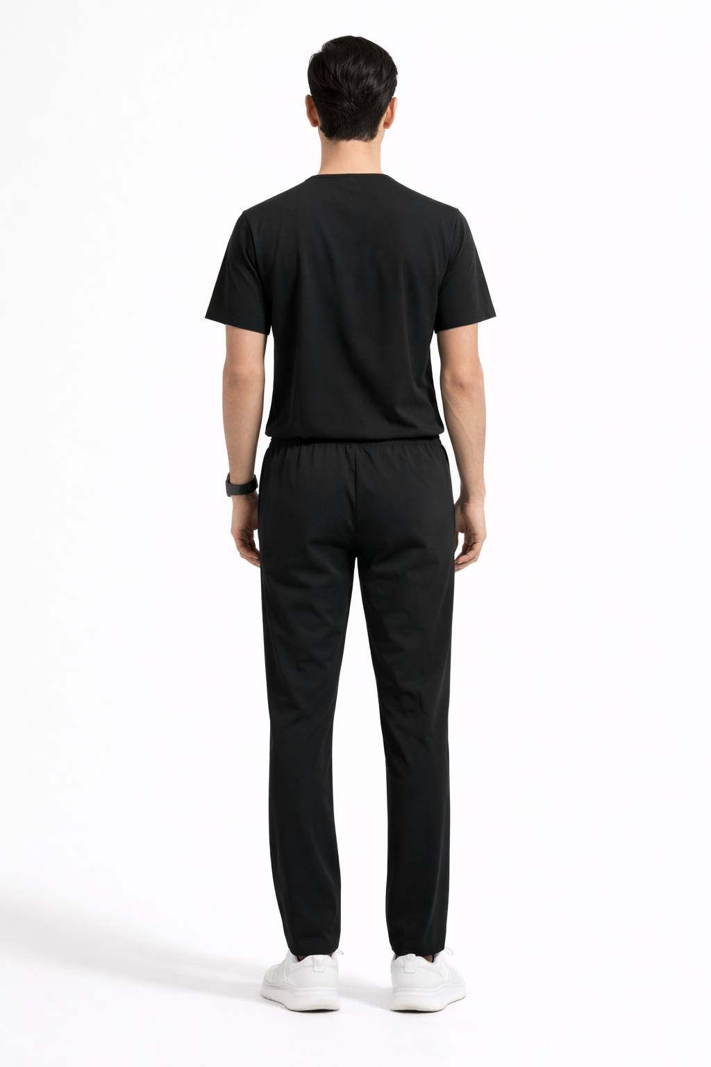 5-Pocket Scrub Suit in Black