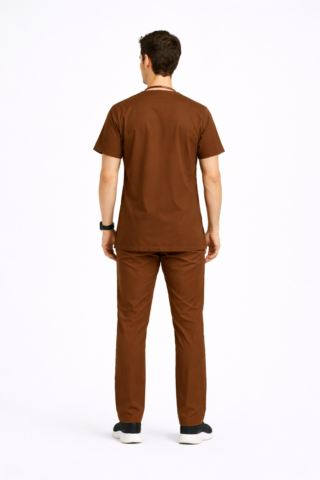 5-Pocket Scrub Suit – Coffee