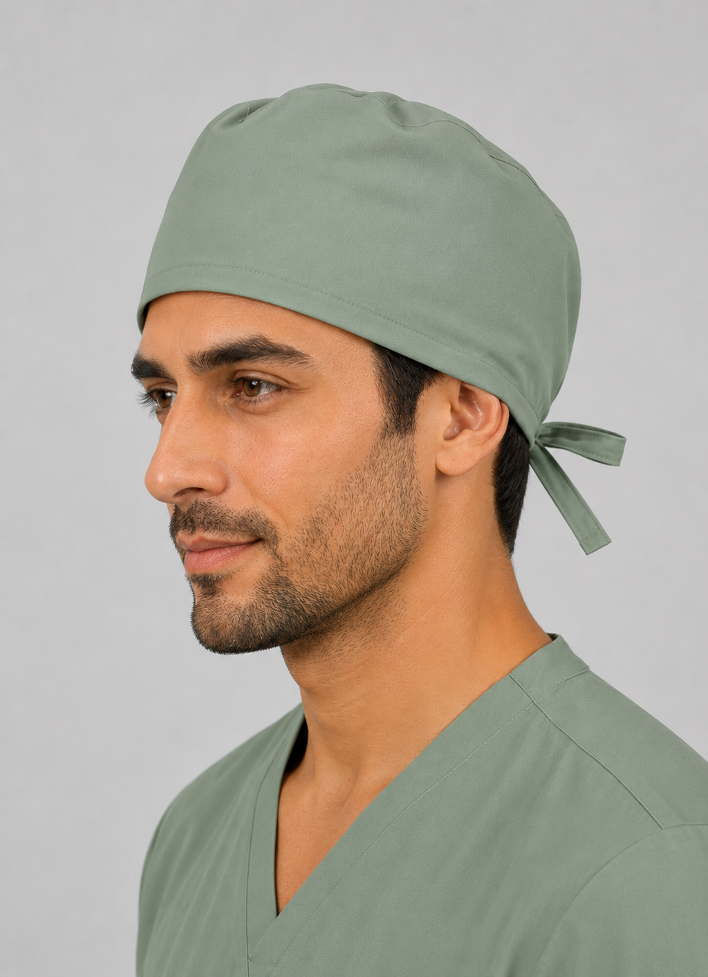 Premium Surgical Scrub Cap – Adjustable Tie-Back | Olive