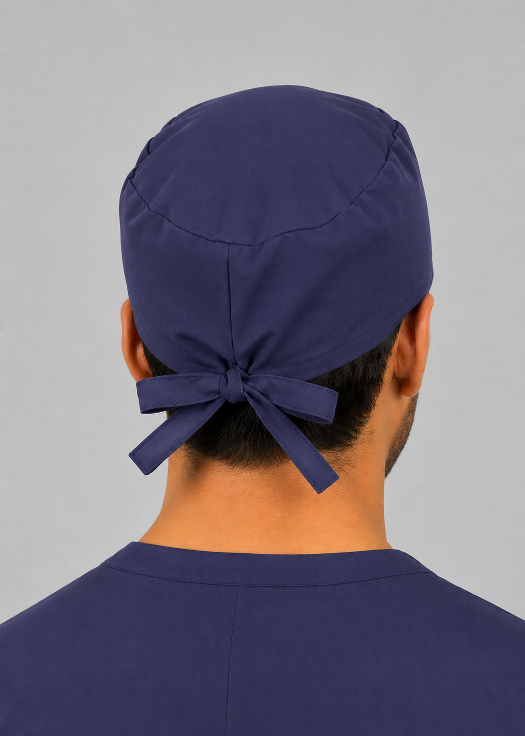 Premium Surgical Scrub Cap – Adjustable Tie-Back | Navy Blue