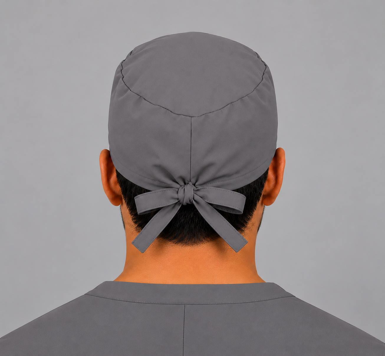 Premium Surgical Scrub Cap – Adjustable Tie-Back | Grey