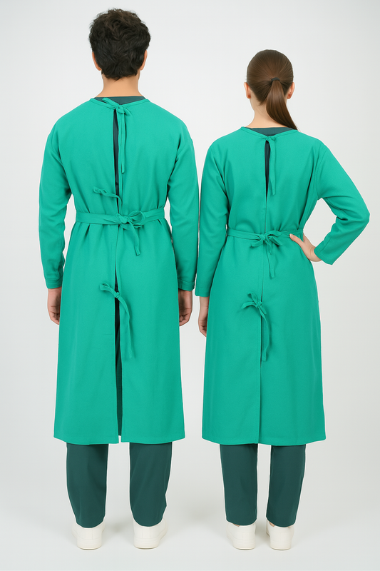 OT Gown – Unisex | 100% Premium Cotton | Hospital Surgical Gown - Zylacia
