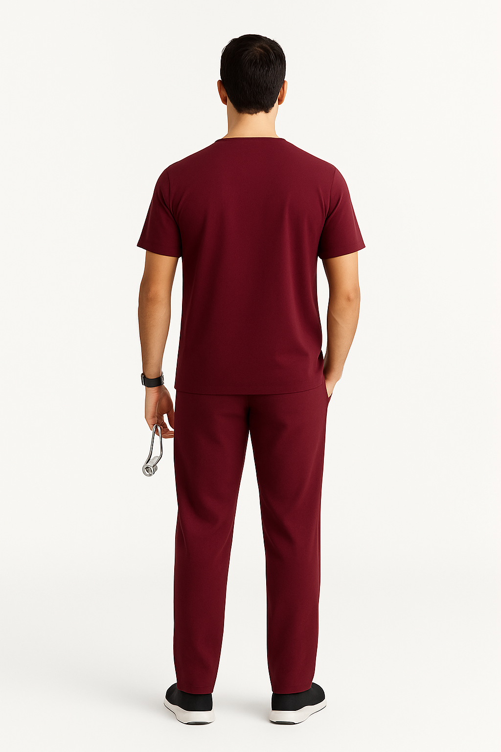 5-Pocket Scrub Suit – Maroon