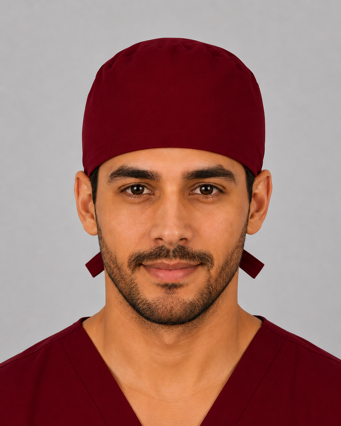 Premium Surgical Scrub Cap – Adjustable Tie-Back | Wine