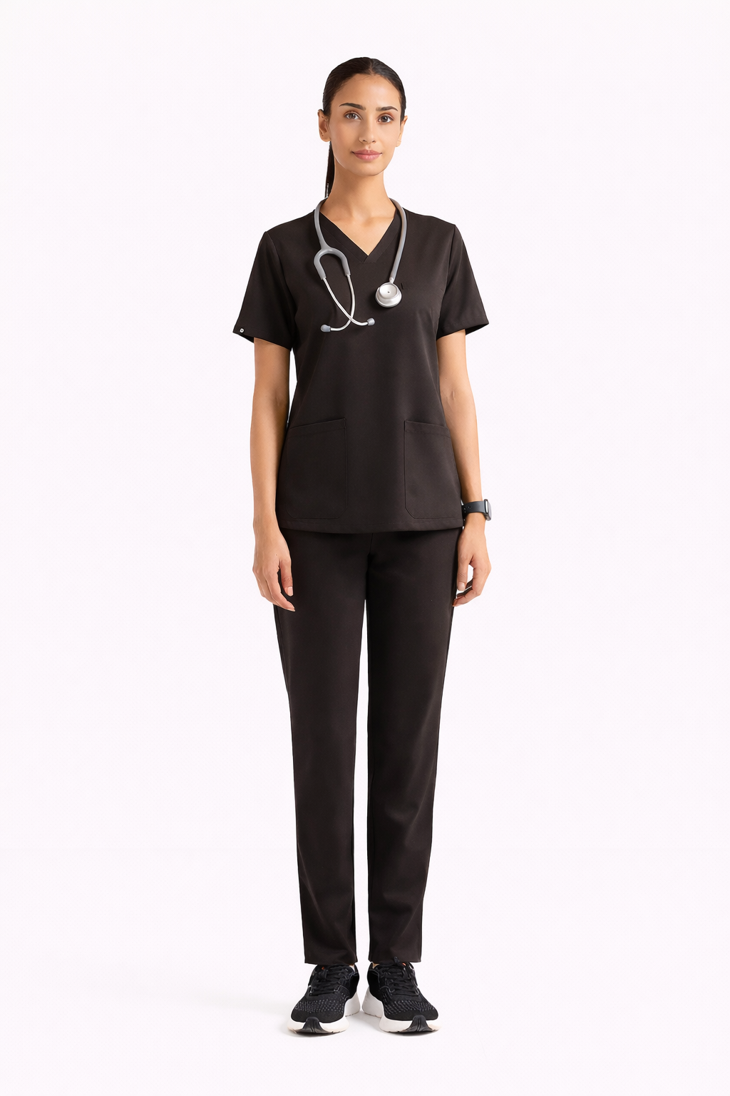 5-Pocket Scrub Suit – Coffee