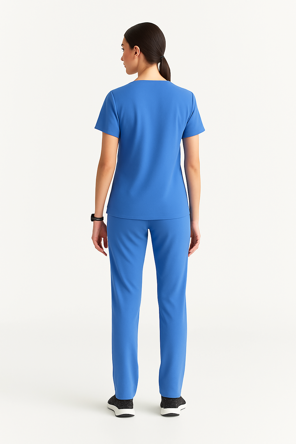 5-Pocket Scrub Suit in Sky Blue