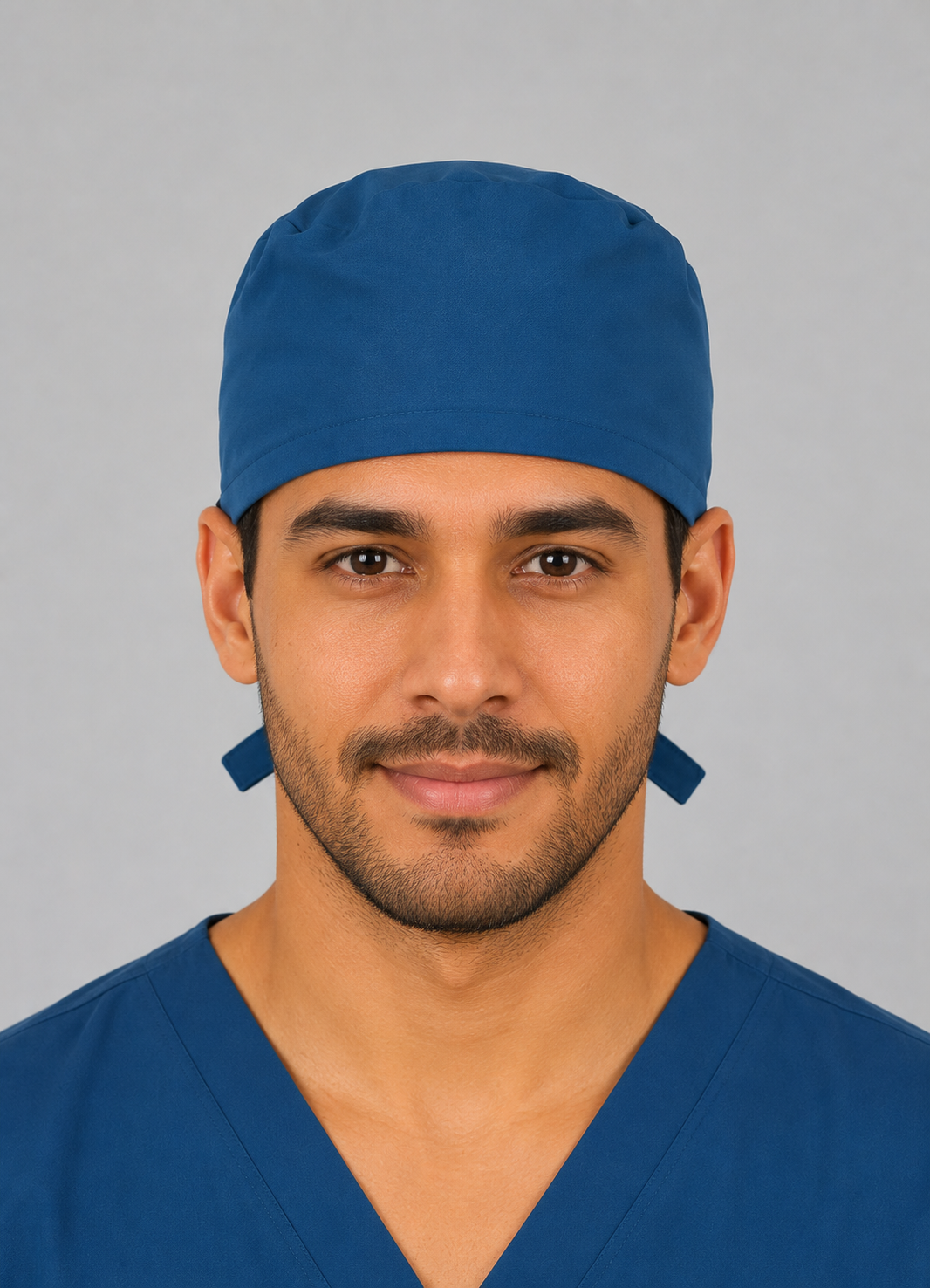 Premium Surgical Scrub Cap – Adjustable Tie-Back | Sky Blue