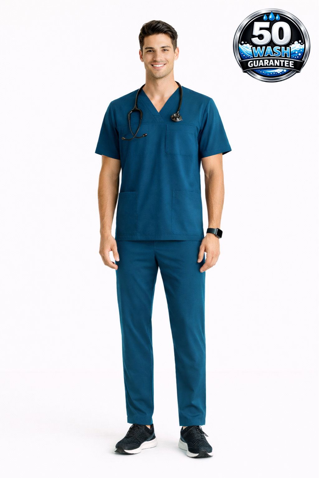 5-Pocket Scrub Suit – Teal