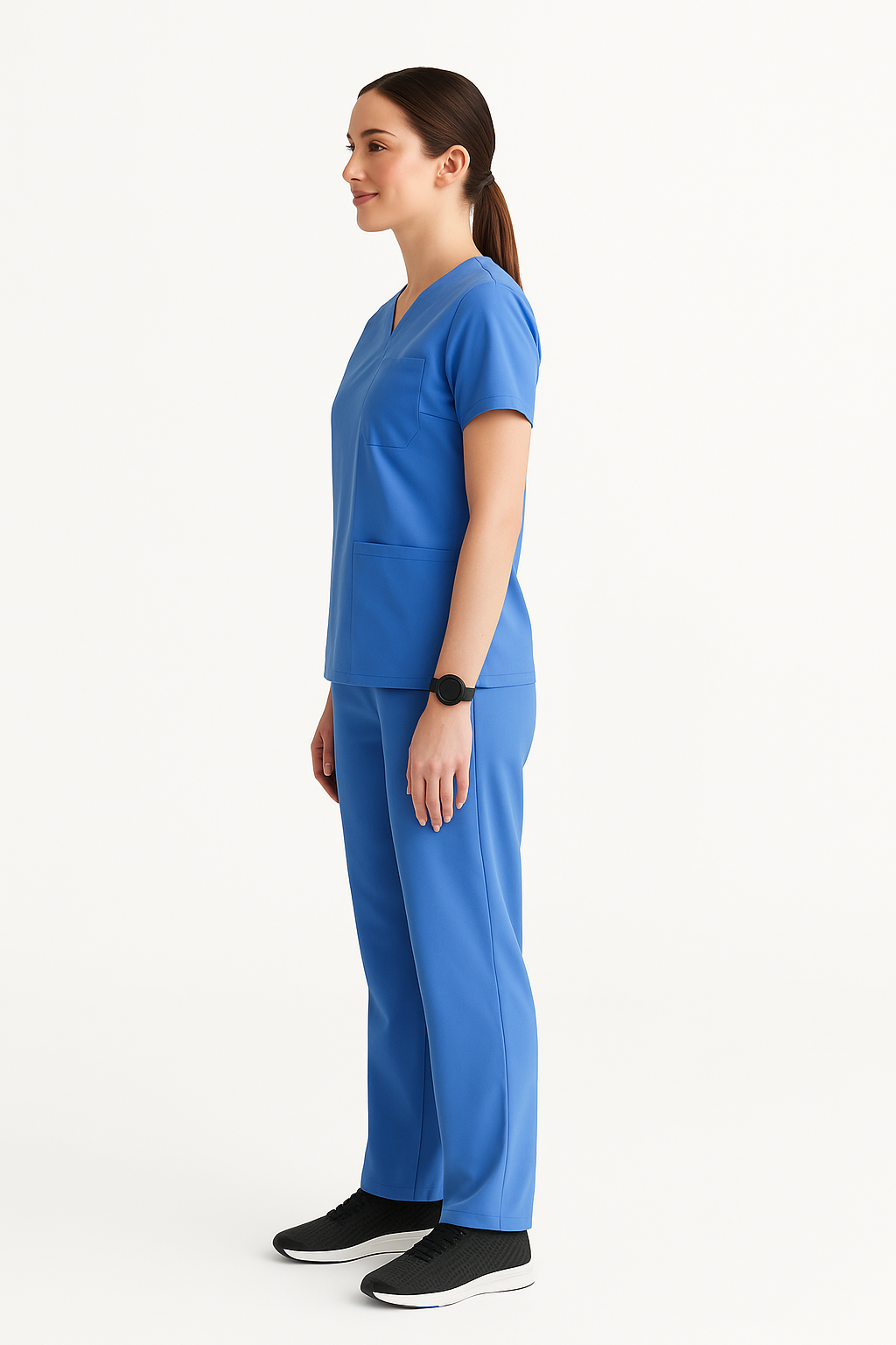 5-Pocket Scrub Suit in Sky Blue
