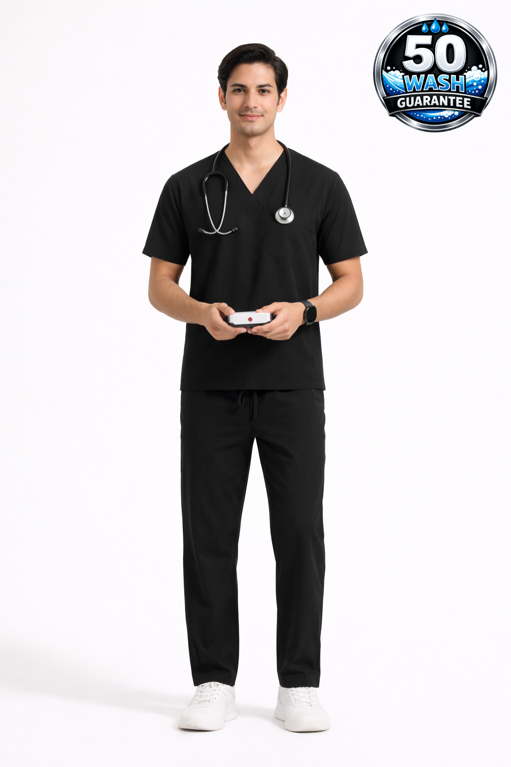 5-Pocket Scrub Suit – Wine