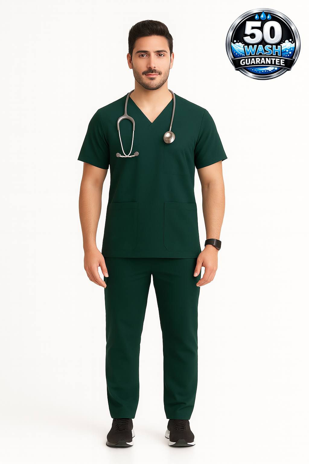 5-Pocket Scrub Suit – Wine