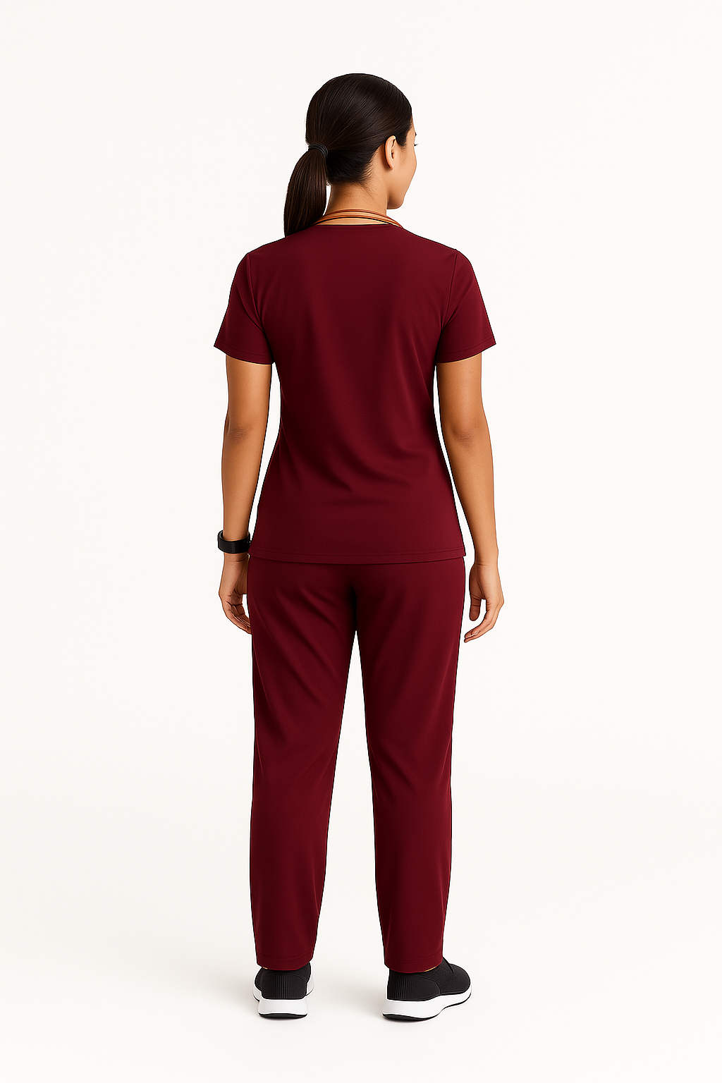 5-Pocket Scrub Suit – Maroon