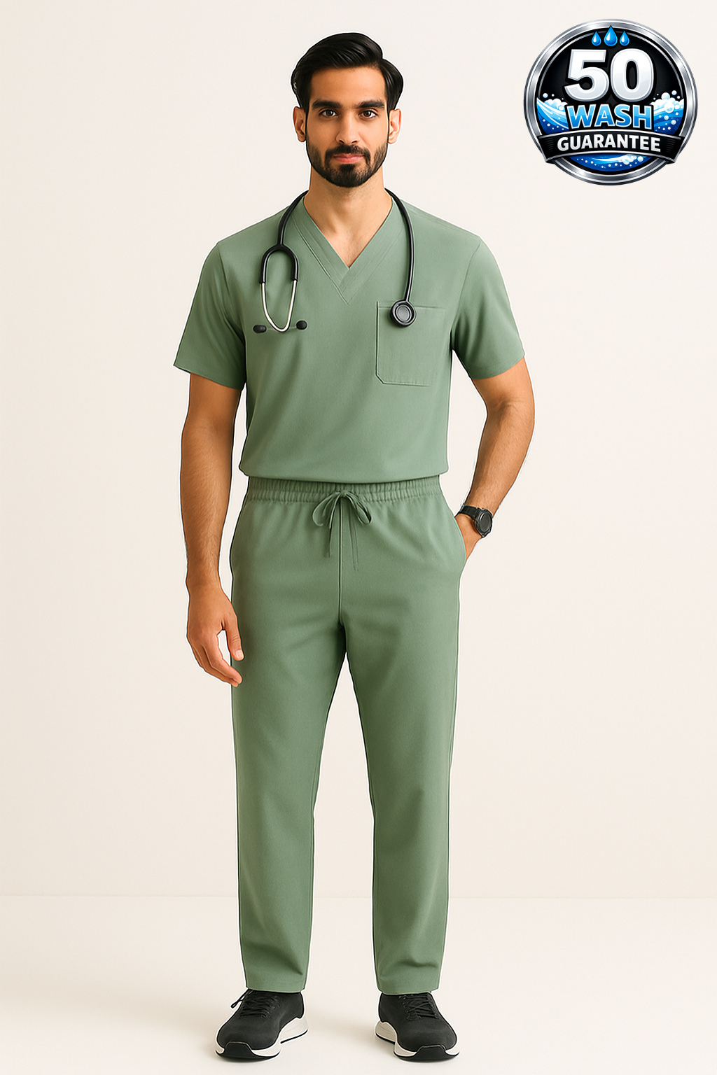 5-Pocket Scrub Suit – Wine