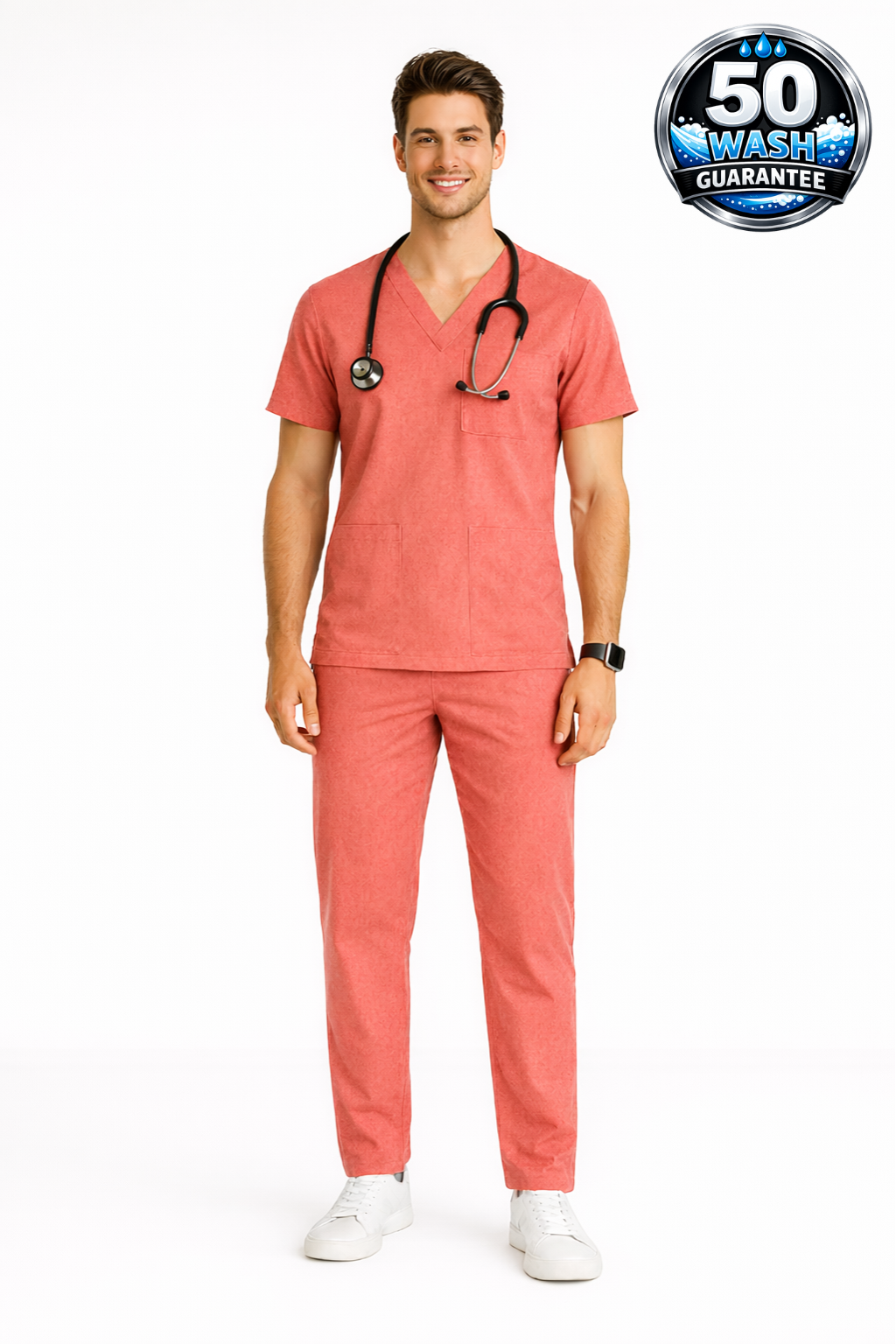 5-Pocket Scrub Suit – Olive